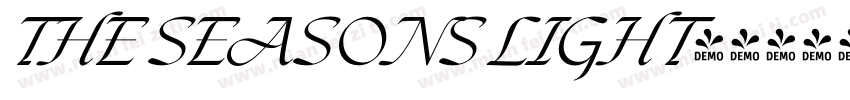 THE SEASONS LIGHT字体转换